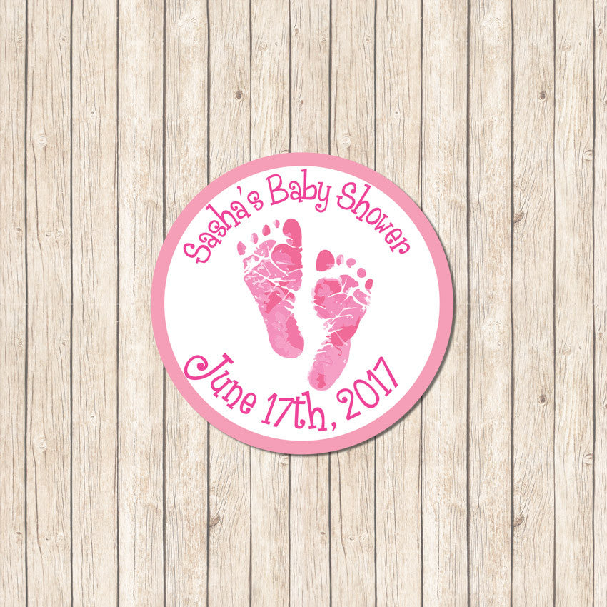 Baby Shower Footprints -Girl - Love my Goodies