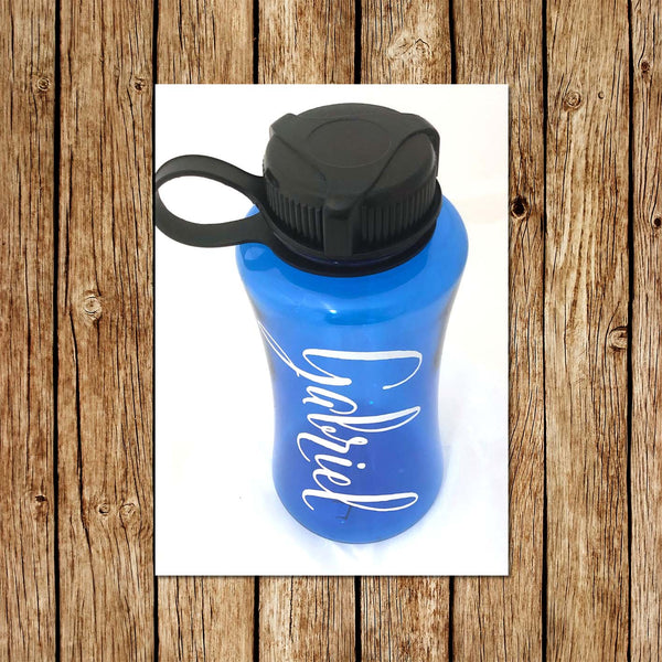 Blue Personalised 800ml Tritan Water Bottles, BPA Free - Love my Goodies