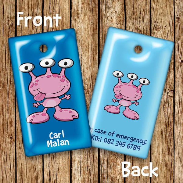 Alien Rectangular Bag Tags - Love my Goodies