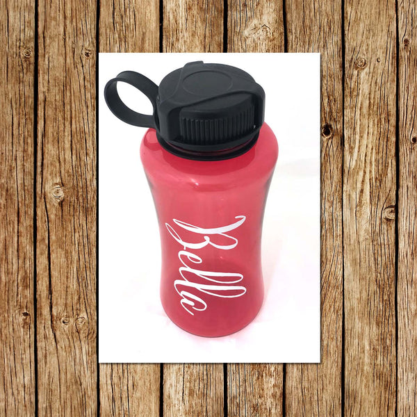 Red Personalised 800ml Tritan Water Bottles, BPA Free - Love my Goodies